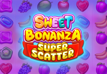 Игра Sweet Bonanza Super Scatter в казино АйсБет